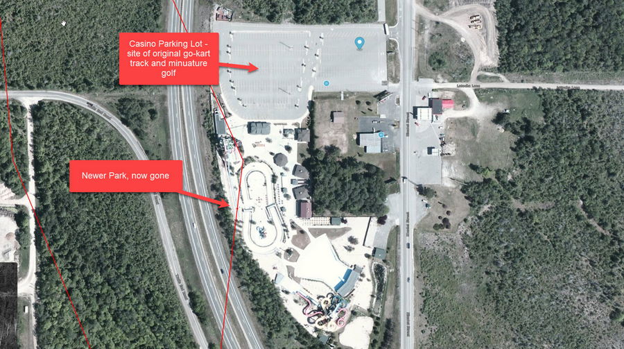 Mackinac City Fun Parks - Aerial Photo Of Newer Park (newer photo)